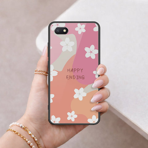 Huawei Y5 Prime 2018 Cover - Happy Series - HQ Ultra Shine Premium Infinity Glass Soft Silicon Borders Case