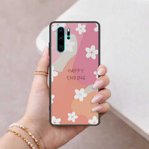 Huawei P30 Pro Cover - Happy Series - HQ Ultra Shine Premium Infinity Glass Soft Silicon Borders Case