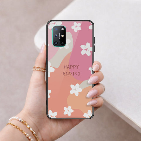 OnePlus 8T Cover - Happy Series - HQ Ultra Shine Premium Infinity Glass Soft Silicon Borders Case
