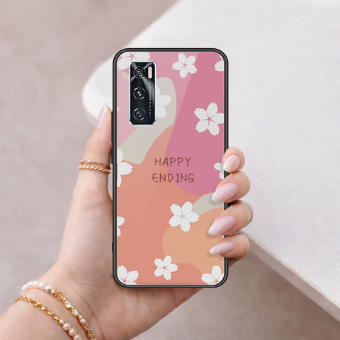 Vivo V20 SE Cover - Happy Series - HQ Ultra Shine Premium Infinity Glass Soft Silicon Borders Case