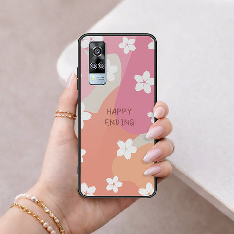 Vivo Y51a Cover - Happy Series - HQ Ultra Shine Premium Infinity Glass Soft Silicon Borders Case