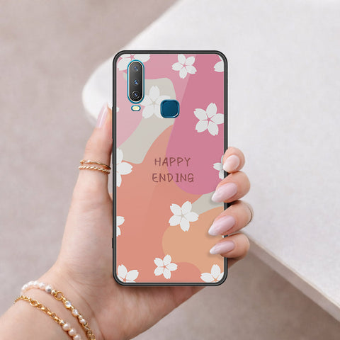 Vivo Y12 Cover - Happy Series - HQ Ultra Shine Premium Infinity Glass Soft Silicon Borders Case