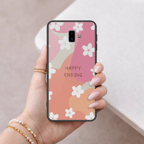 Samsung Galaxy J6 Plus 2018 Cover - Happy Series - HQ Ultra Shine Premium Infinity Glass Soft Silicon Borders Case