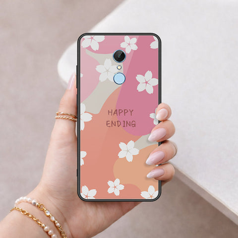 Xiaomi Redmi Note 5 / Redmi 5 Plus Cover - Happy Series - HQ Ultra Shine Premium Infinity Glass Soft Silicon Borders Case