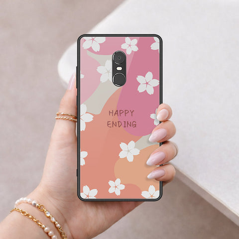 Xiaomi Redmi Note 4 / 4X Cover - Happy Series - HQ Ultra Shine Premium Infinity Glass Soft Silicon Borders Case