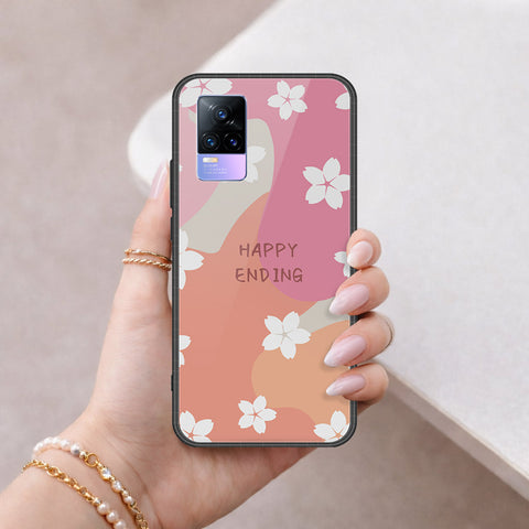 Vivo V21e Cover - Happy Series - HQ Ultra Shine Premium Infinity Glass Soft Silicon Borders Case
