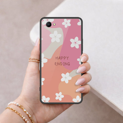 Oppo A3 Cover - Happy Series - HQ Ultra Shine Premium Infinity Glass Soft Silicon Borders Case