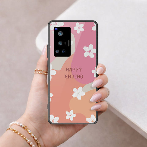 Vivo X70 Pro Cover - Happy Series - HQ Ultra Shine Premium Infinity Glass Soft Silicon Borders Case