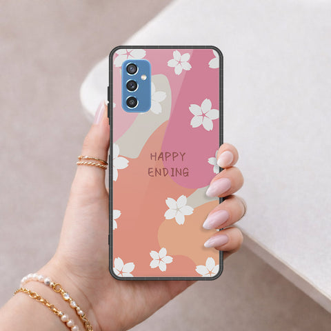 Samsung Galaxy M52 5G Cover - Happy Series - HQ Ultra Shine Premium Infinity Glass Soft Silicon Borders Case