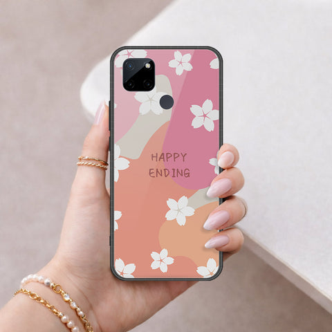 Realme C25Y Cover - Happy Series - HQ Ultra Shine Premium Infinity Glass Soft Silicon Borders Case