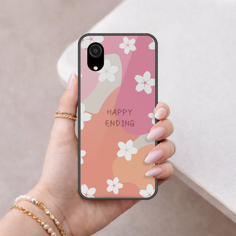 Samsung Galaxy A03 Core Cover - Happy Series - HQ Ultra Shine Premium Infinity Glass Soft Silicon Borders Case