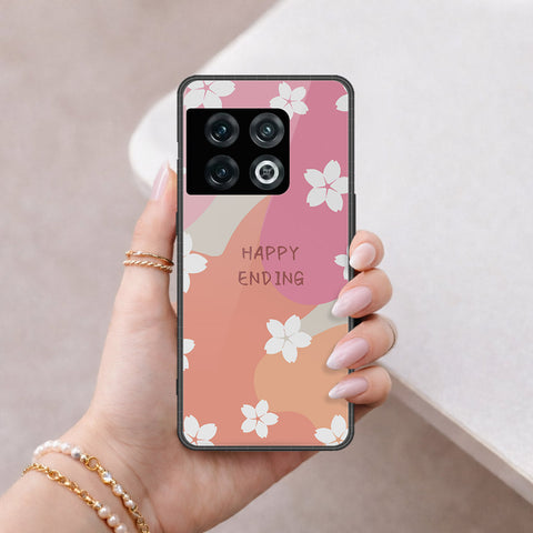 OnePlus 10 Pro Cover - Happy Series - HQ Ultra Shine Premium Infinity Glass Soft Silicon Borders Case