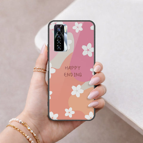 Tecno Camon 17 Pro Cover - Happy Series - HQ Ultra Shine Premium Infinity Glass Soft Silicon Borders Case