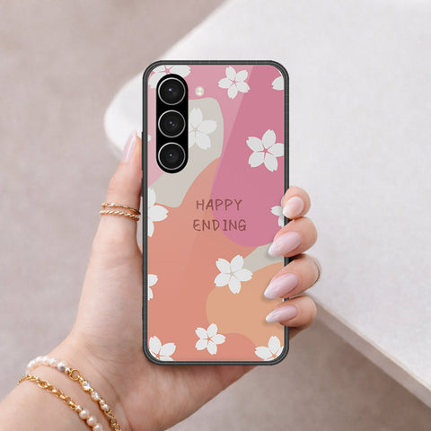 Samsung Galaxy S23 Plus 5G Cover - Happy Series - HQ Ultra Shine Premium Infinity Glass Soft Silicon Borders Case