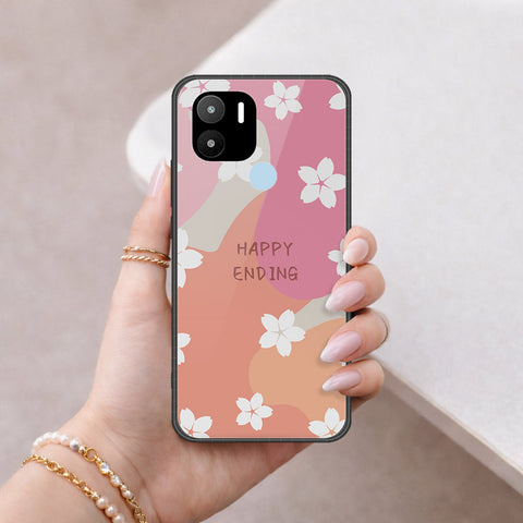 Xiaomi Poco C50 Cover - Happy Series - HQ Ultra Shine Premium Infinity Glass Soft Silicon Borders Case