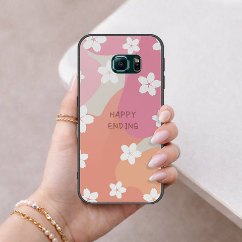 Samsung Galaxy S6 Edge Plus Cover - Happy Series - HQ Ultra Shine Premium Infinity Glass Soft Silicon Borders Case