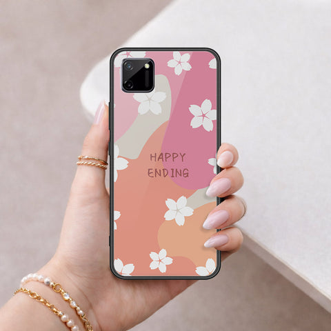 Realme C11 Cover - Happy Series - HQ Ultra Shine Premium Infinity Glass Soft Silicon Borders Case