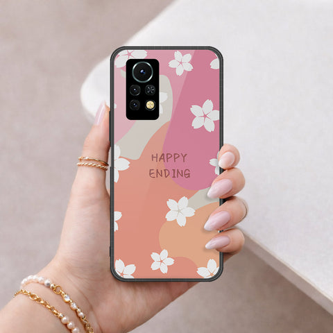 Infinix Note 11s Cover - Happy Series - HQ Ultra Shine Premium Infinity Glass Soft Silicon Borders Case
