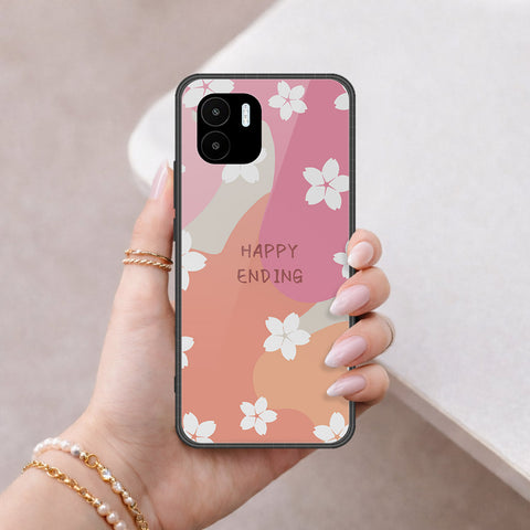 Xiaomi Redmi A2 Cover - Happy Series - HQ Ultra Shine Premium Infinity Glass Soft Silicon Borders Case