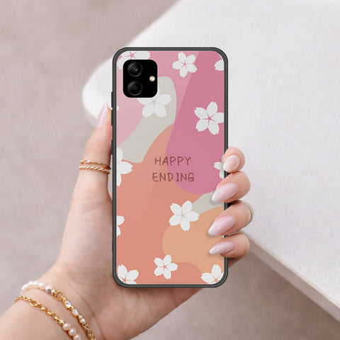 Samsung Galaxy A56 Cover - Happy Series - HQ Ultra Shine Premium Infinity Glass Soft Silicon Borders Case