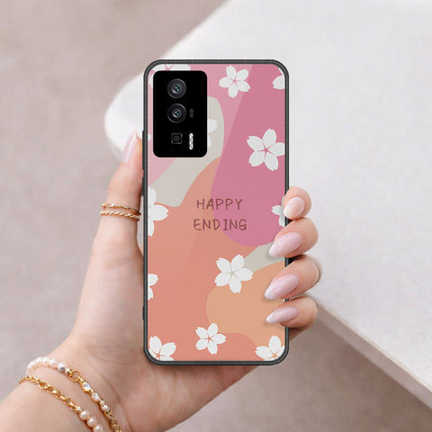 Xiaomi Redmi K60 Pro Cover - Happy Series - HQ Ultra Shine Premium Infinity Glass Soft Silicon Borders Case