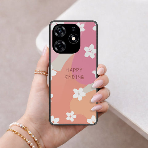 Tecno Spark 10 Pro Cover - Happy Series - HQ Ultra Shine Premium Infinity Glass Soft Silicon Borders Case