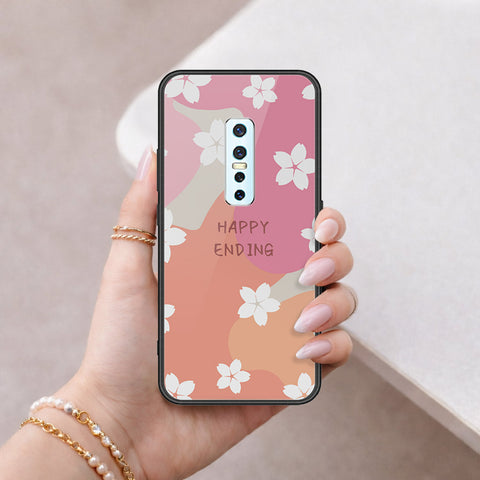 Vivo V17 Pro Cover - Happy Series - HQ Ultra Shine Premium Infinity Glass Soft Silicon Borders Case