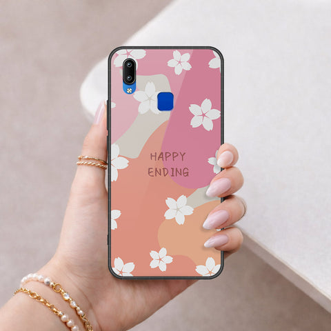 Vivo Y91i Cover - Happy Series - HQ Ultra Shine Premium Infinity Glass Soft Silicon Borders Case