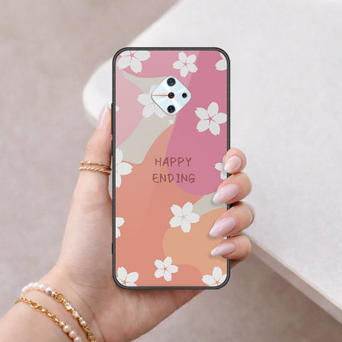 Vivo Y9s Cover - Happy Series - HQ Ultra Shine Premium Infinity Glass Soft Silicon Borders Case