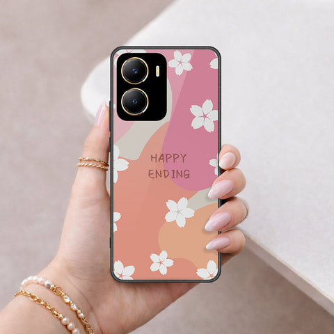 Vivo Y16 Cover - Happy Series - HQ Ultra Shine Premium Infinity Glass Soft Silicon Borders Case