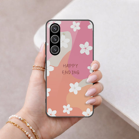 Samsung Galaxy S25 FE Cover - Happy Series - HQ Ultra Shine Premium Infinity Glass Soft Silicon Borders Case