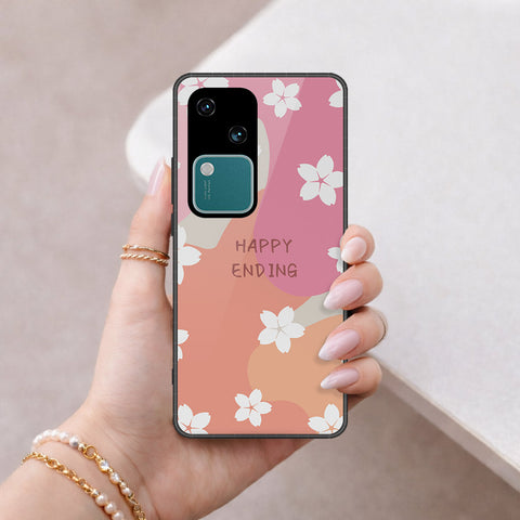 Vivo S18 Cover - Happy Series - HQ Ultra Shine Premium Infinity Glass Soft Silicon Borders Case