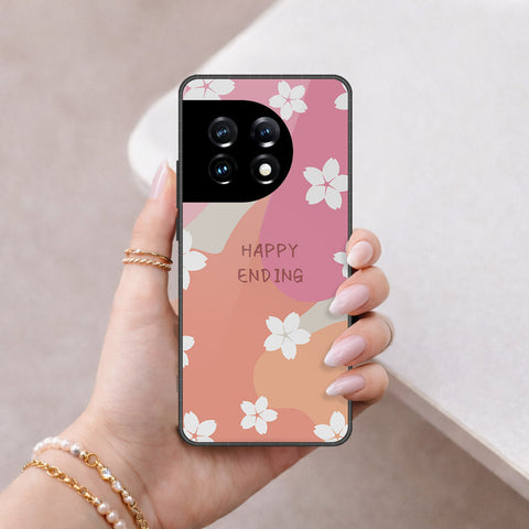 OnePlus Ace 2 Pro Cover - Happy Series - HQ Ultra Shine Premium Infinity Glass Soft Silicon Borders Case