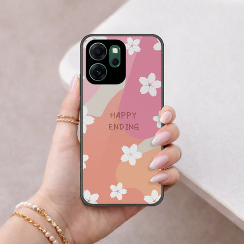 Oppo Reno 14F Cover - Happy Series - HQ Ultra Shine Premium Infinity Glass Soft Silicon Borders Case