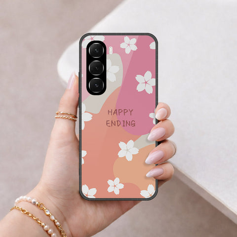 Infinix Hot 60i 4G Cover - Happy Series - HQ Ultra Shine Premium Infinity Glass Soft Silicon Borders Case