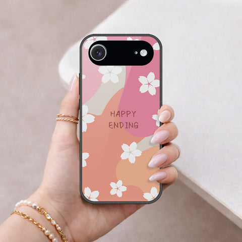 iPhone 18 Air - Happy Series - HQ Ultra Shine Premium Infinity Glass Soft Silicon Borders Case