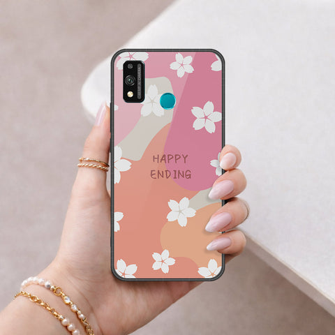 Huawei Honor 9 Lite - Happy Series - HQ Ultra Shine Premium Infinity Glass Soft Silicon Borders Case