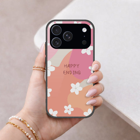 iPhone 18 Pro Max - Happy Series - HQ Ultra Shine Premium Infinity Glass Soft Silicon Borders Case