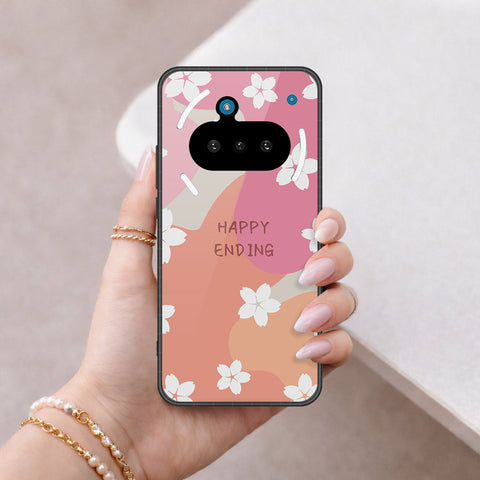 Nothing Phone 3a Cover - Happy Series - HQ Ultra Shine Premium Infinity Glass Soft Silicon Borders Case