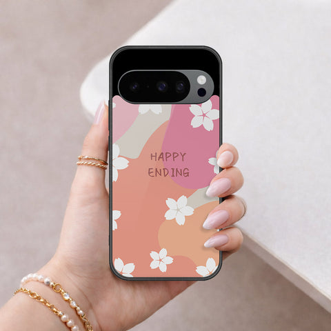 Google Pixel 10 Pro Cover - Happy Series - HQ Ultra Shine Premium Infinity Glass Soft Silicon Borders Case