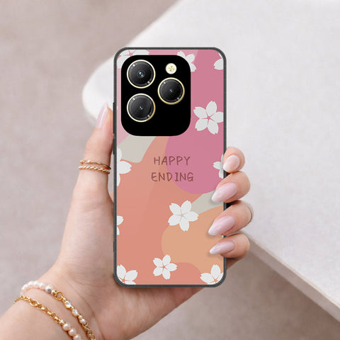Tecno Spark 20 Pro Cover - Happy Series - HQ Ultra Shine Premium Infinity Glass Soft Silicon Borders Case