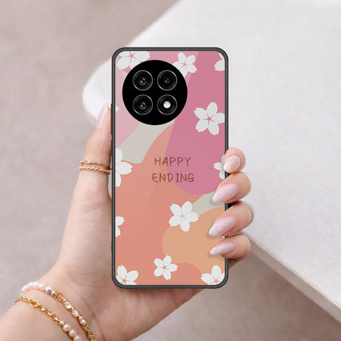OnePlus 13R Cover - Happy Series - HQ Ultra Shine Premium Infinity Glass Soft Silicon Borders Case