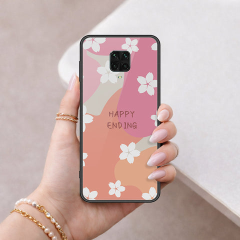Xiaomi Redmi Note 9 Pro Cover - Happy Series - HQ Ultra Shine Premium Infinity Glass Soft Silicon Borders Case