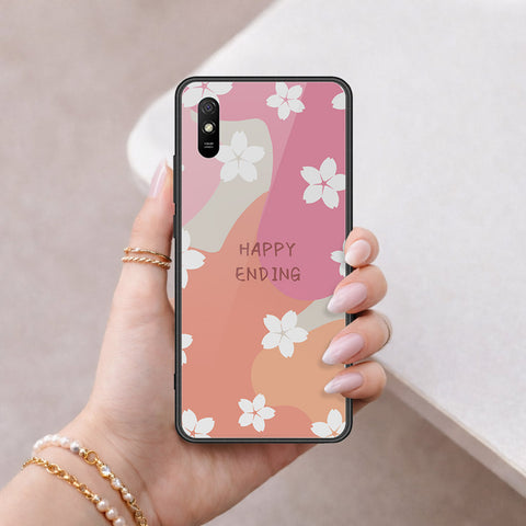 Xiaomi Redmi 9i Cover - Happy Series - HQ Ultra Shine Premium Infinity Glass Soft Silicon Borders Case