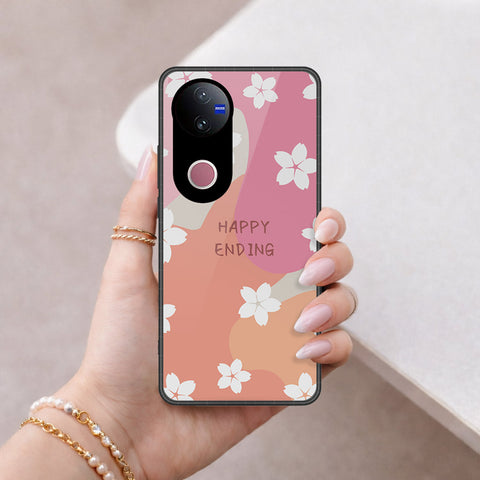 Vivo V50e Cover - Happy Series - HQ Ultra Shine Premium Infinity Glass Soft Silicon Borders Case
