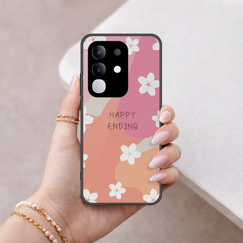 Vivo T4x Cover - Happy Series - HQ Ultra Shine Premium Infinity Glass Soft Silicon Borders Case