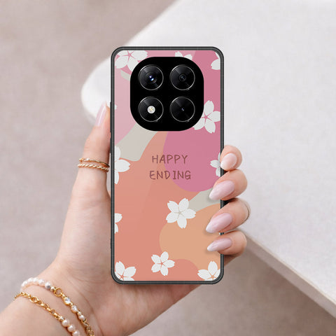 Xiaomi Redmi Note 14 Pro 4G Cover - Happy Series - HQ Ultra Shine Premium Infinity Glass Soft Silicon Borders Case