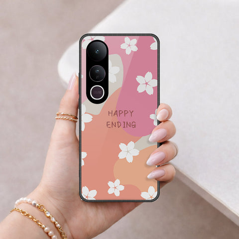 Vivo V50 Lite Cover - Happy Series - HQ Ultra Shine Premium Infinity Glass Soft Silicon Borders Case