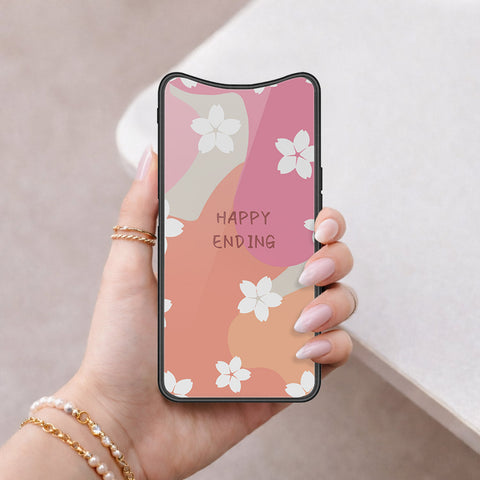 Oppo Find X Cover - Happy Series - HQ Ultra Shine Premium Infinity Glass Soft Silicon Borders Case