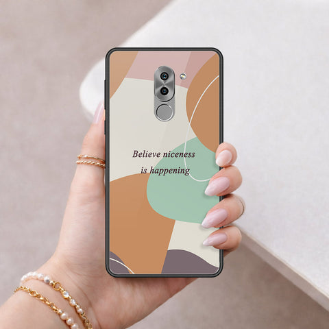 Huawei Honor 6X Cover - Happy Series - HQ Ultra Shine Premium Infinity Glass Soft Silicon Borders Case